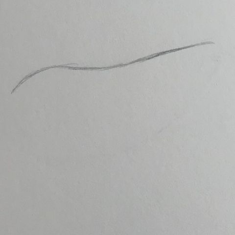 How to draw adult elf ears step 1