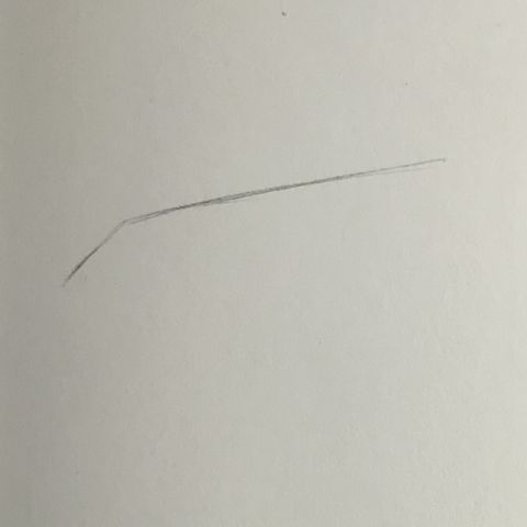 How to draw simple pointy elf ears step 1