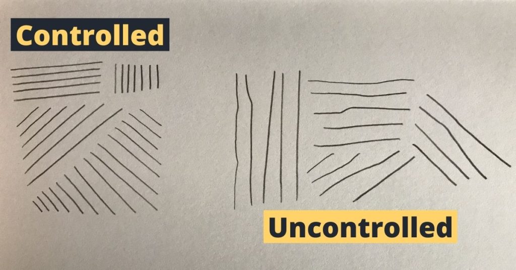 Controlled vs. uncontrolled lines