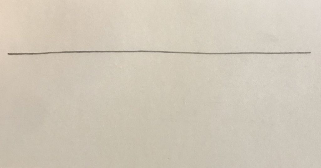 Drawing a straight line tightly