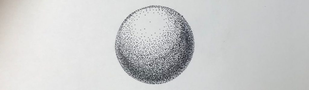 Form and depth with stippling step #5