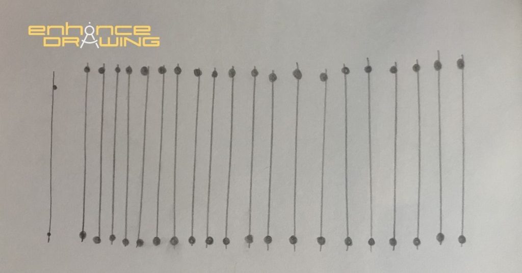 How to draw straight lines by connecting dots