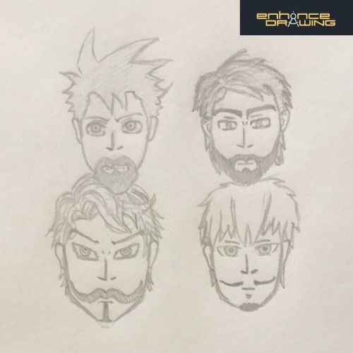 Anime Beard Styles Drawing Ideas