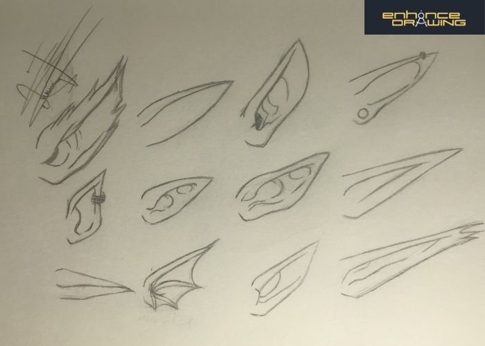 Anime Elf Ears Drawing Ideas