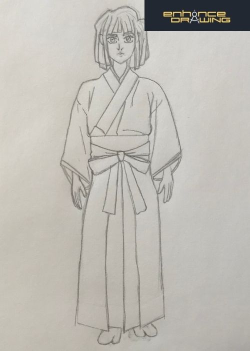 Anime Kimono Drawing Idea