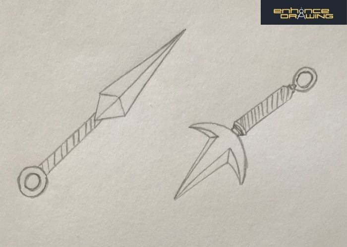 Anime Kunai drawings 