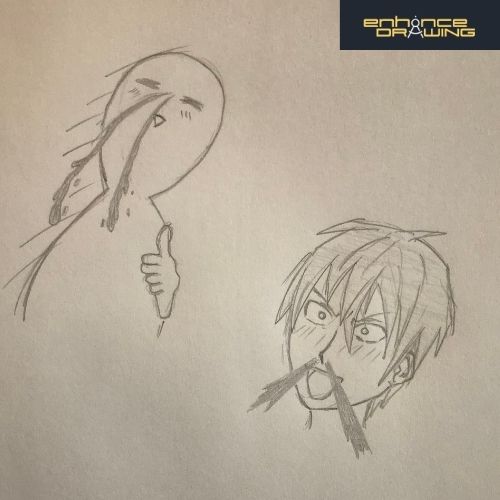 Anime Nosebleed Drawing Idea