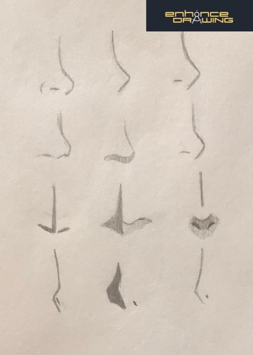 Anime Noses Drawings