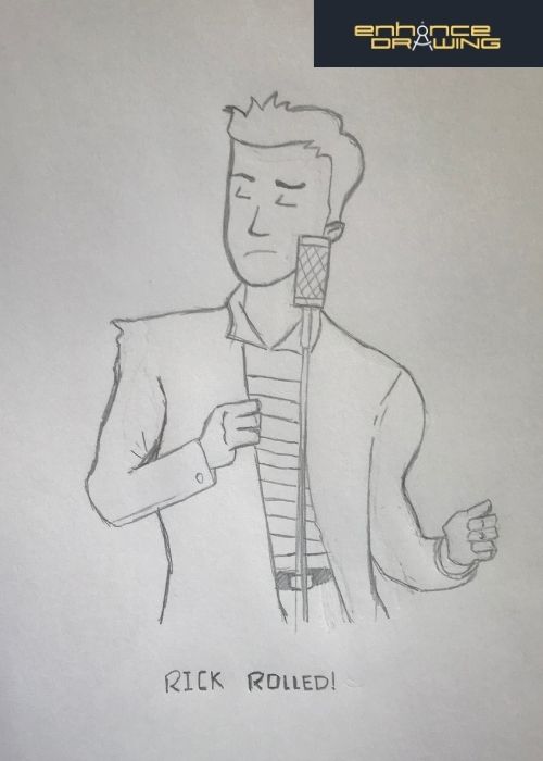 Anime Rick Roll Drawing Idea