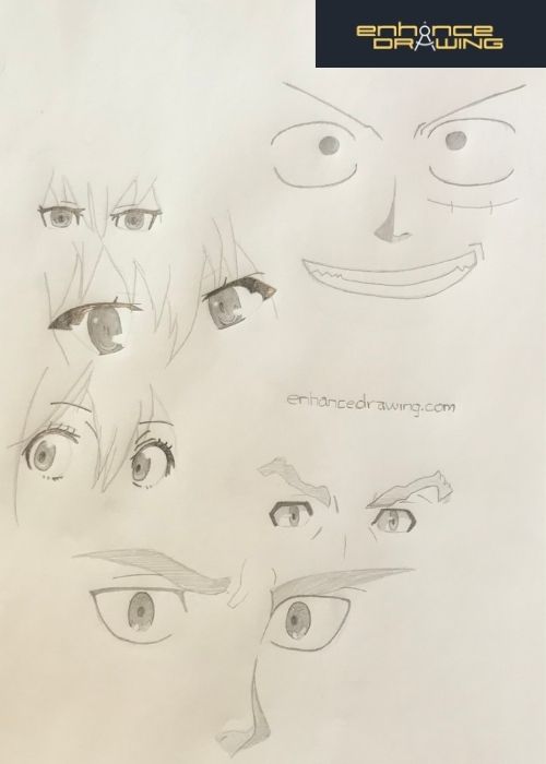 Anime eyes drawing ideas