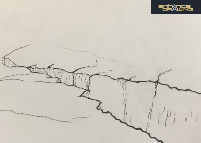 Anime ice cracks drawing