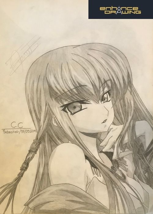 C.C code geass anime drawing idea