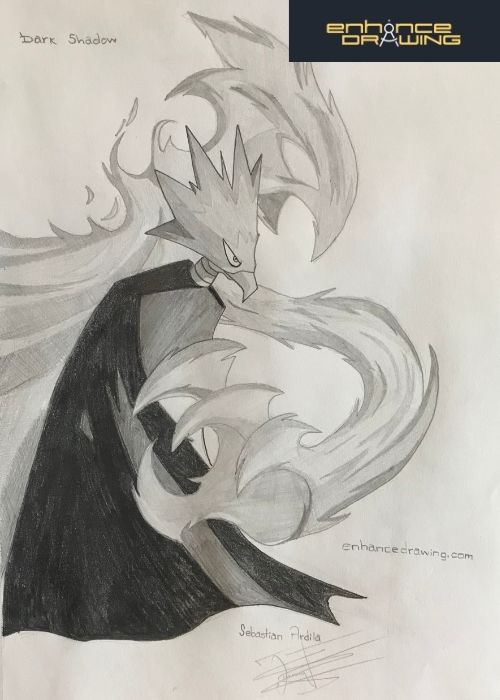 Dark Shadow Anime Drawing Idea