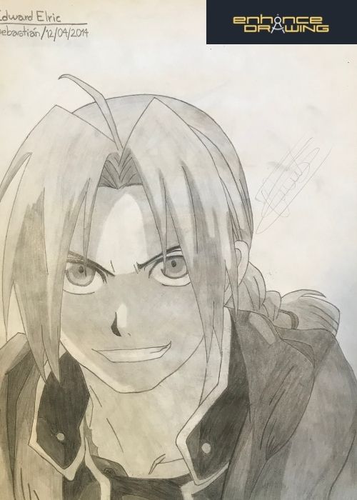 Edward Elric Anime Drawing