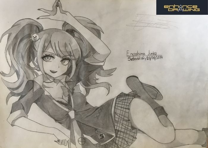 Enoshima Junko Anime Drawing Idea