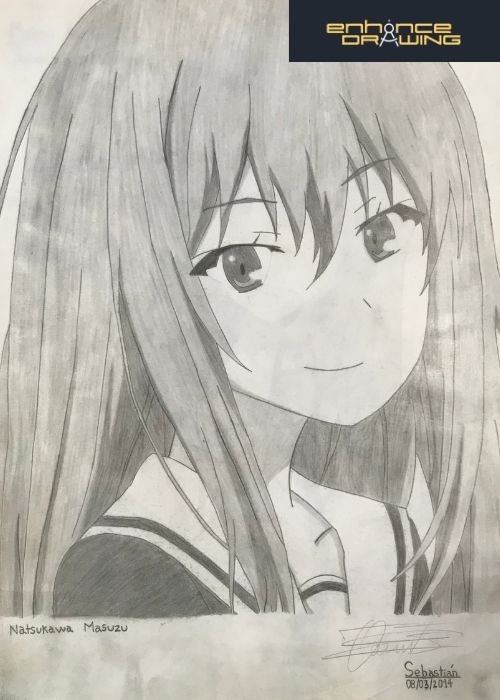 Nasukawa Masuzu Anime Drawing