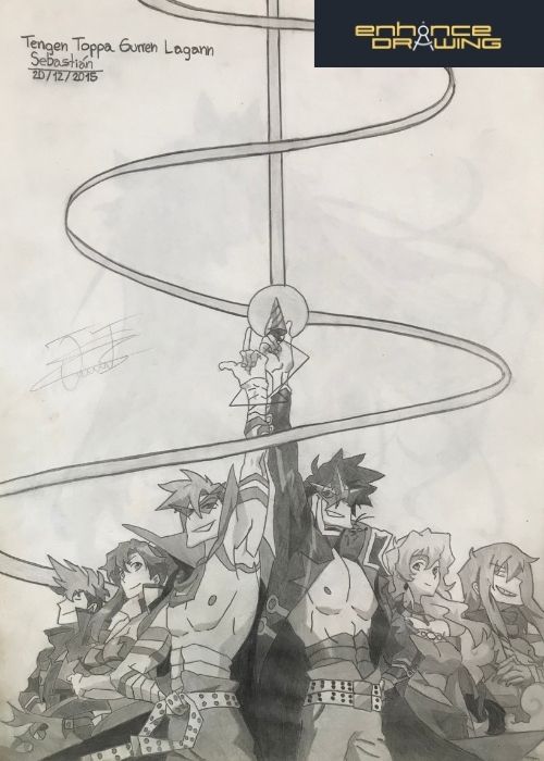 Tengen Toppa Gurren Lagann Anime Drawing